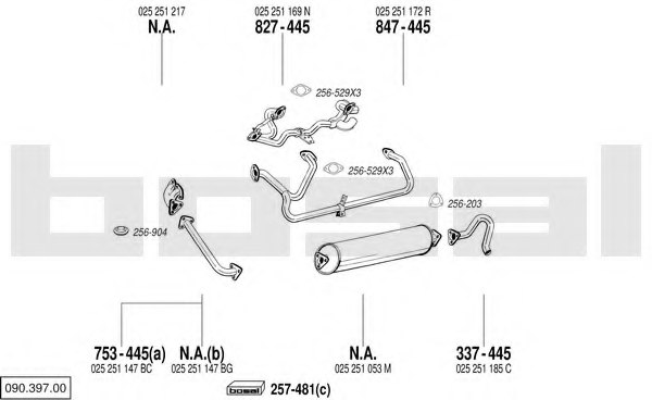 BOSAL 090.397.00 Exhaust System